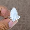Moonstone Genstone Handmade 925 Sterling Silver Jewelry Ring Size 8 KKG-506