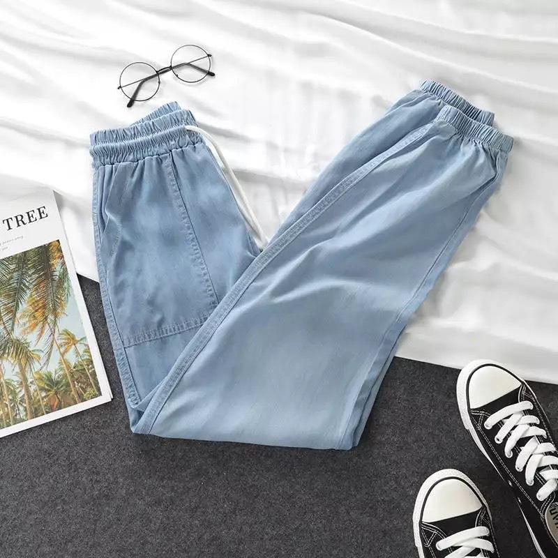 Tennis Leisure Pants for Women Thin Latest Womens Pants Comfortable Fit Summer High-Waist Large Size Leisure Harem Pants for Women