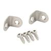 Furniture Corner Connectors Stainless Steel Heavy Duty Angle Brackets for Wood Furniture Cabinets Tables and Chairs