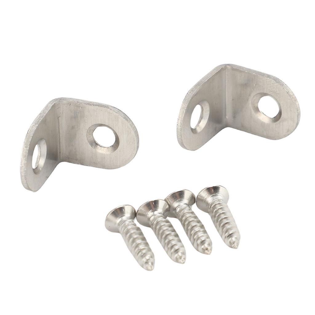 Furniture Corner Connectors Stainless Steel Heavy Duty Angle Brackets for Wood Furniture Cabinets Tables and Chairs