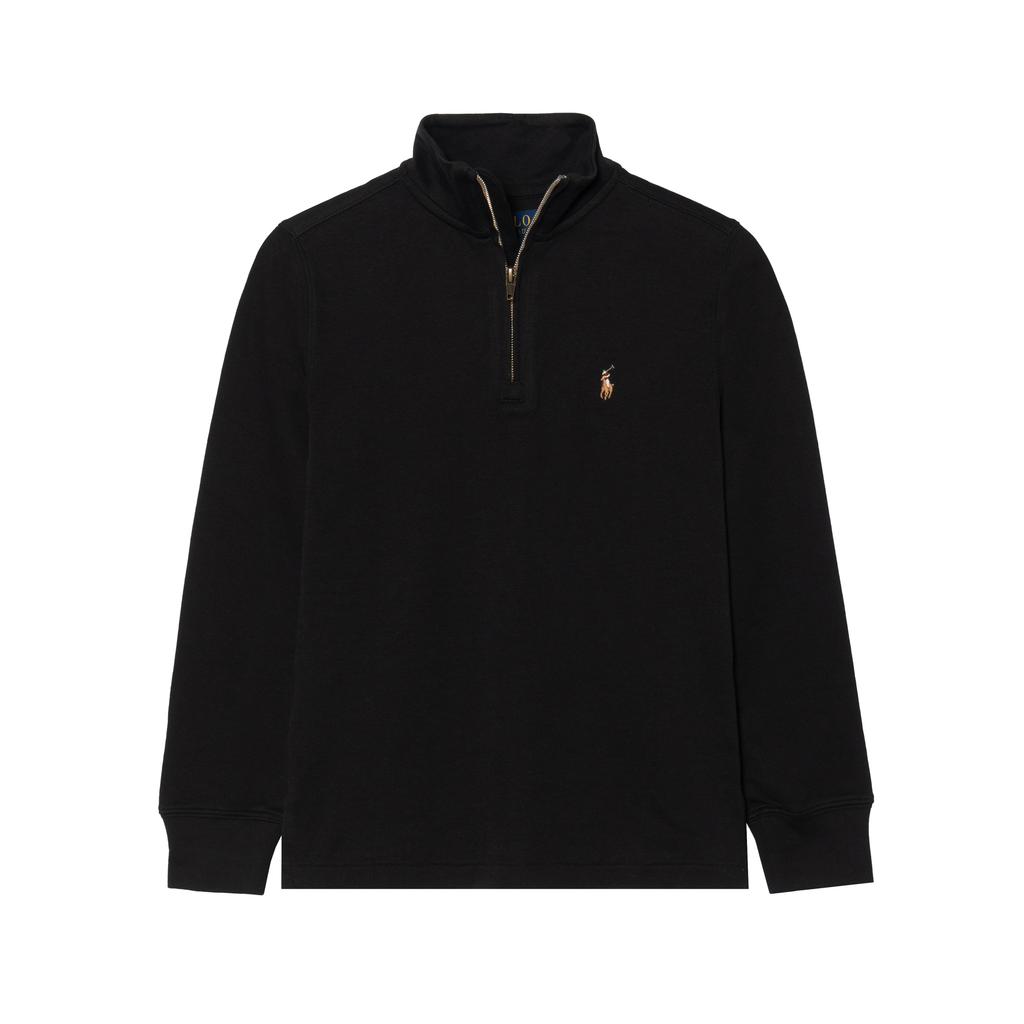 Polo Ralph Lauren Sweater Logo Pony Embroidery Print Zip Pullover Long Sleeve Kids sweater Black 323952436-008
