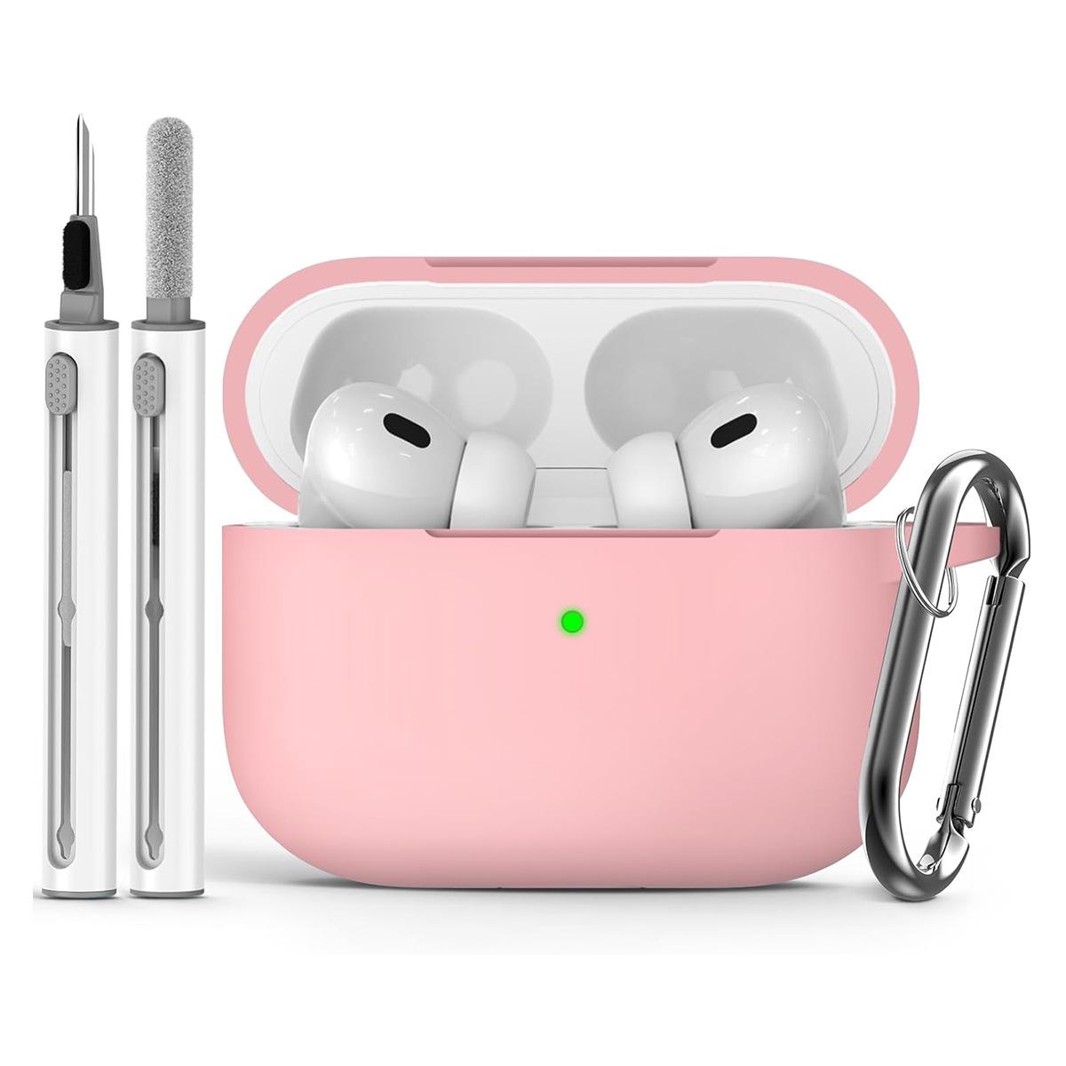 

Самый продаваемый силиконовый защитный чехол для AirPods Pro 3, модель 2025 года с ремешком - однотонный Airpods 4