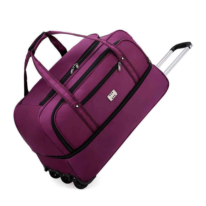 Üç Tekerlekli Genişletilebilir Oxford Kumaş Seyahat Arabası Çantası
