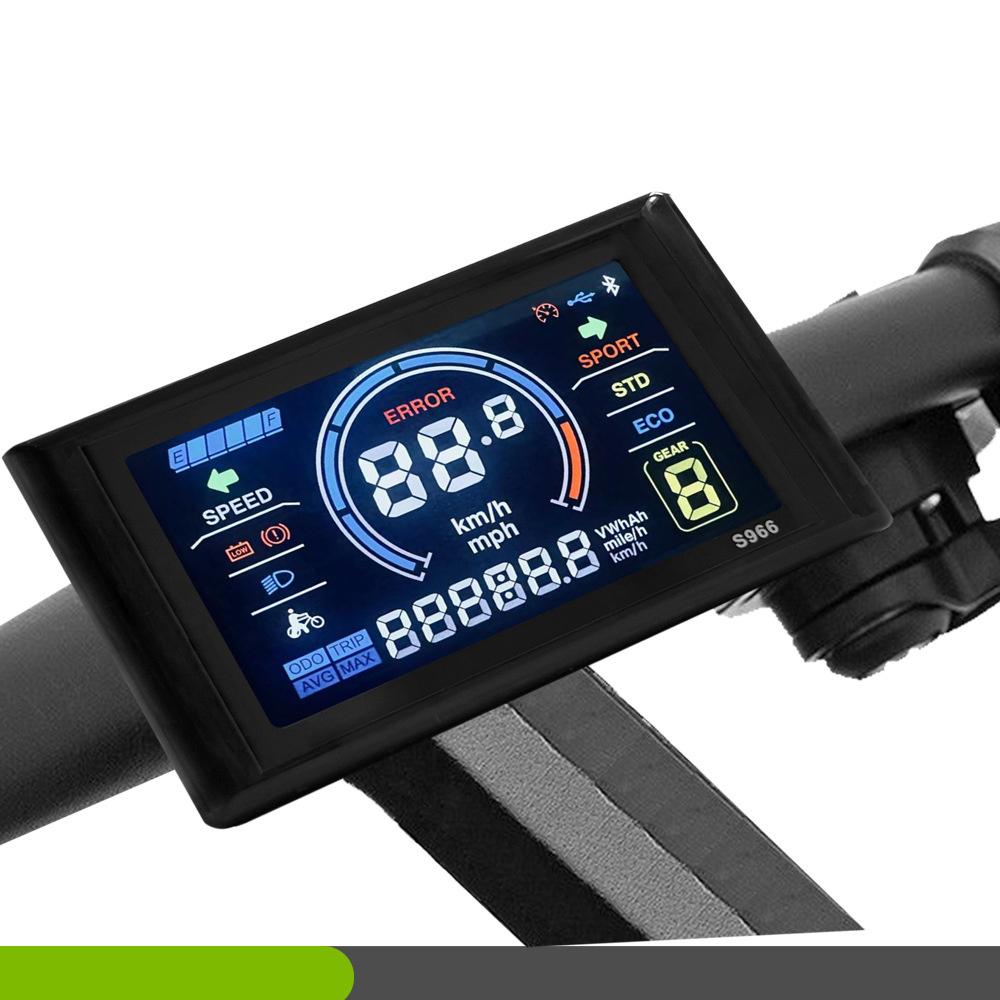 Electric Bike Accessories Lcd-s966 Smart Coloured Instrument Display With Nfc Function Parts Accessories Display