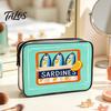 Transparente Kulturtasche für Reisen Sardinendose Kosmetiktasche, Wasserdichte Make-up Tasche, Reißverschluss Langlebig Badezimmerzubehör Halter Verschluss Damen Pinsel
