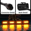 4 Stück Auto Rauchglas LED Kühlergrill Licht Kit Bernstein Lampe Für 2020-2021 Toyota Tacoma
