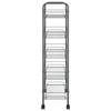 VidaXL Chariot de cuisine à 5 niveaux Gris 46x26x105 cm Fer 336330