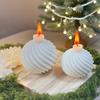Top Quality Silicone Mould for DIY Christmas Tree Ball Candle - Reusable round Craft Mould for Holiday Decor & Jewelry Making
