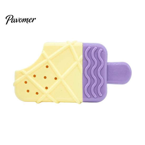 Flexible TPR Teeth Cleaning Toy Dog Cooling Chew Toy, Popsicle Ice Freezer Donut Shape Interactive Training Reusable Freeze for Summer Heat