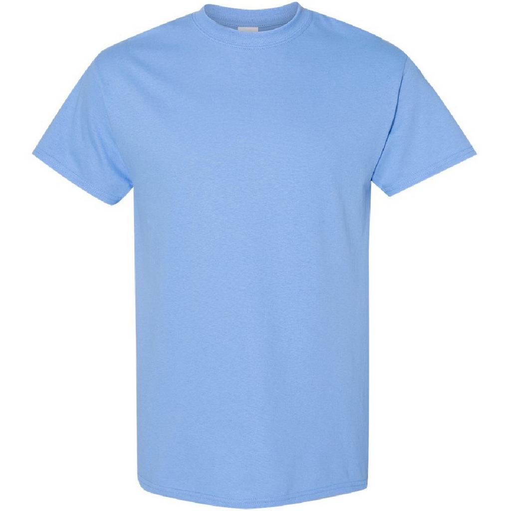 T-Shirt Uomo Gildan Ultra Cotton | Blu Reale/Nero | Taglia S | 100% Cotone Prelavato | Colletto Senza Cuciture