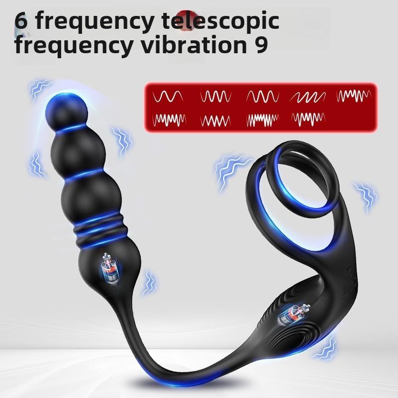 Dream Horse Hgod Yachty IV Remote Control Sperm Locking Ring Wireless Wearable Prostate Vibrating Retractable Massager Sex Products