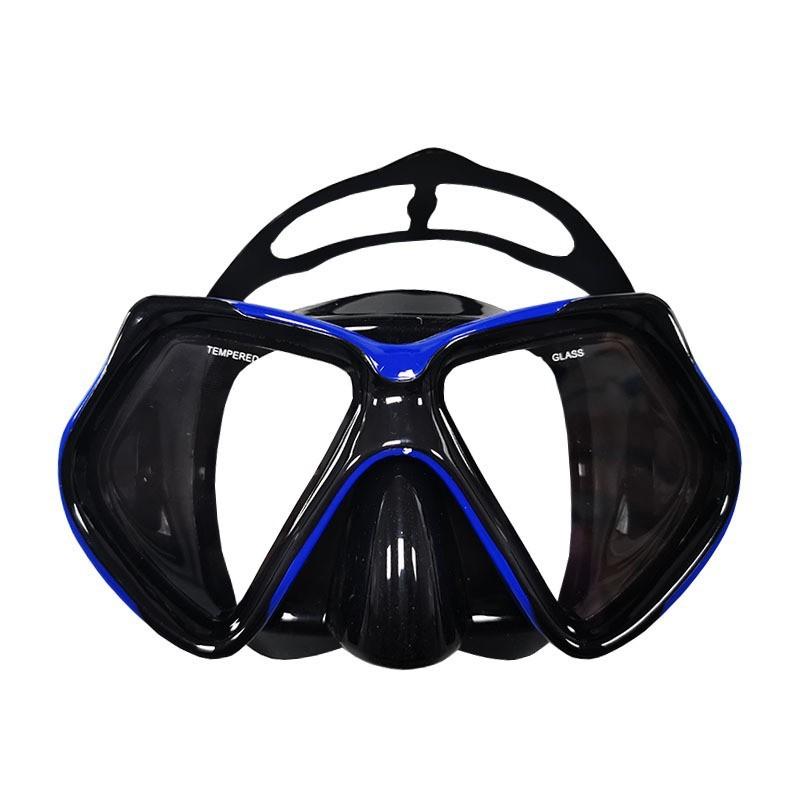 Adult Silicone Diving Mask - Large Frame, Dual Lenses, Wide - View & HD, Ideal for Snorkeling and Diving