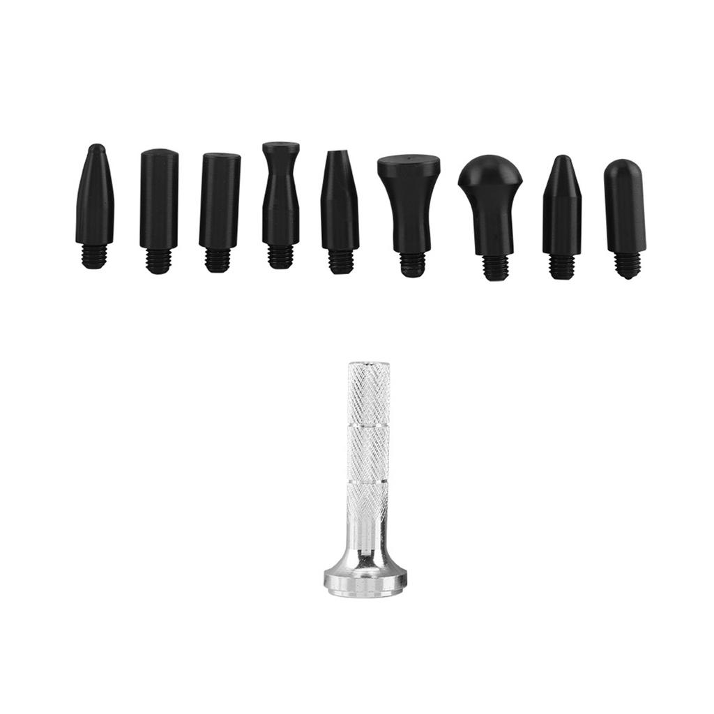 Dent Repair Tools, Tap Down Pen with Rubber Heads, Car Body Dent Repair Hand Tool Set, for Refrigerator, Washing Machine Body