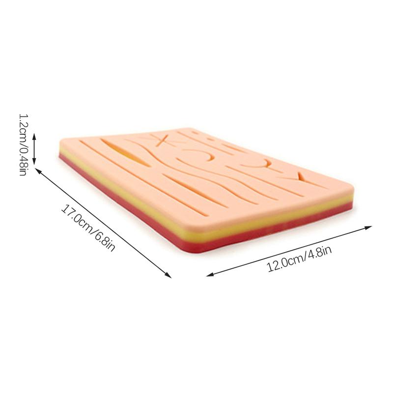 Hautnahtmodell Wunde Silikonnahtpad Y Traumatisches Nähtrainingspad Wiederverwendbare Silikonnaht-Übungsmatte