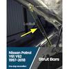 For Nissan Patrol Y61 Y62 1997-2018 2pcs Front Bonnet Hood Strut Lift Support Bars Gas Spring Dampers Rod Accessories
