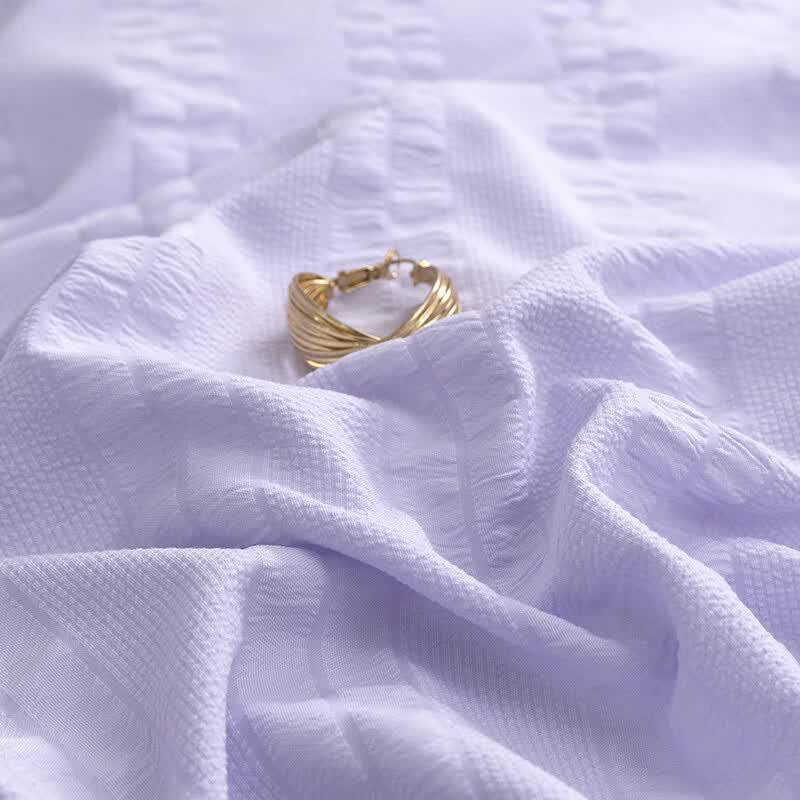 KINTHERI Washed Double-Layer Gauze Bedding Set