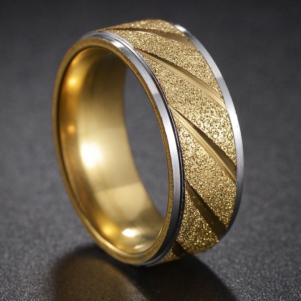 Fede in Tungsteno Nero Anelli Punk Trama d'Acciaio per Uomo Donna Scanalatura Fibra di Carbonio Anello alla Moda