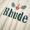 American High Street RH Retro Patchwork Coconut Tree Logo Zipper Jacket for Men & Women