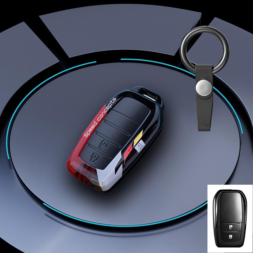 Graffiti Auto Key Fob Cover Case Fit For Toyota Corolla Land Cruiser Prado Crown Yaris Sienna Alphard Cross Hilux Fortuner Camry