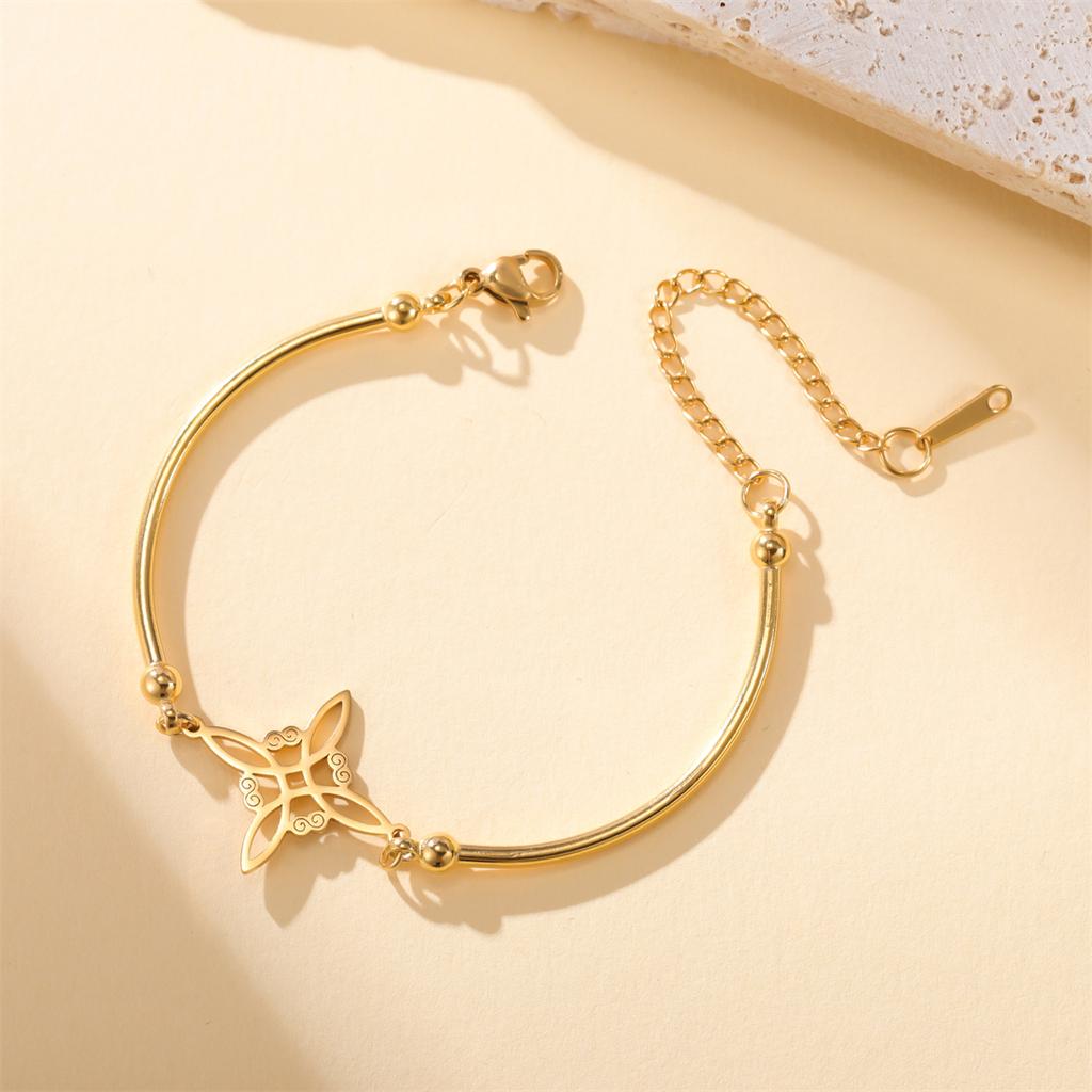  Classic Witch Knot Bracelet for Women Stainless Steel Fashion Celtics Knot Bracelets Wicca Amulet Jewelry Gift Wholesale
