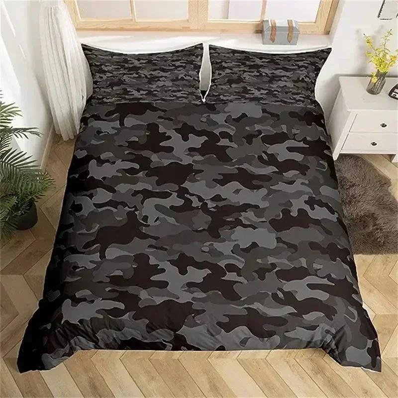 Camouflage Bedding Set American Patriotic Flag Bedding Comforter Quilt Cover Usa Stars Stripes For Boys Kids Teens Adult