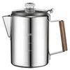 Cafeteira Percoladora Máquina de Café Percoladora Máquina Portátil com Design Compacto Vintage para Trailer Camping Piquenique