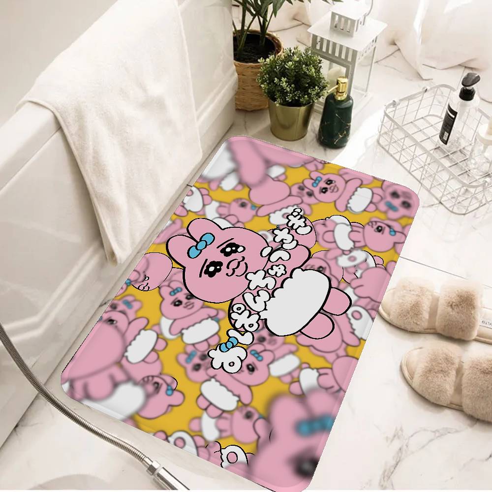 O-Opanchu Cute Usagi Room Mats Retro Multiple Choice Living Room Kitchen Rug Non-Slip Welcome Rug