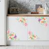 Colorful Flowers 3D Wall Stickers Beautiful Peony Fridge Stickers Toilet Decorat