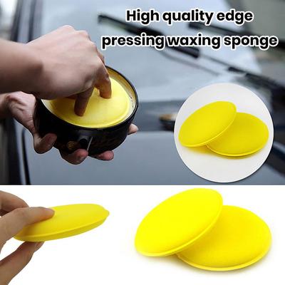 12 PCS 4 Inch Car Ultra Soft Foam Detailing Wax Applicator Pad Round Foam Sponge Cleaning Tool With Free Wash Microfiber Towel