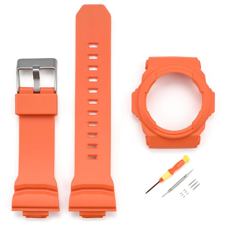 Pour CASIO G-SHOCK GA-110/150/200/201/300/310 Bracelet de Montre Résine Lunette Cadre Protecteur Boîtier Pare-chocs Boîte Bracelet Coque