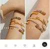 Elegantes Europäisches Titanstahlarmband: 18K Vergoldet, Vielseitig, High-End Design für Damen