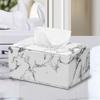 Nordic Marble Pattern Plastic Tissue Box