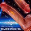 9.8" Vibrating Dildo for Women with 10 Telescopic Modes,Heating,360° Rotation,and Made of Liquid Silicone Suitable for Anal and Vaginal Use