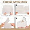 20 Stück Papier-Geschenkboxen mit Fenster Faltbare Quadratische Leckerli-Boxen Party-Gastgeschenkboxen Mittelgroße Geschenkverpackungsbox Geschenkverpackungsboxen Verpackungsbox