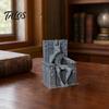 Stable Base Mini Figurine Anubis Sitting On Throne Statue, Palm-Sized 3D Printed Palm-sized Jackal Statue Ornament, Ancient Egyptian Style Sculpture