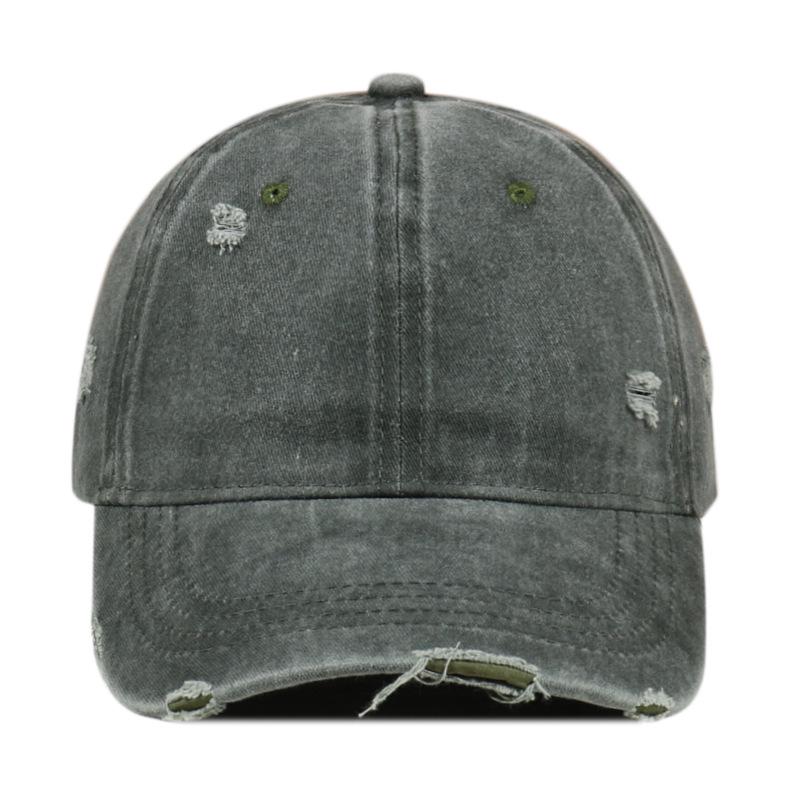 Unisex Distressed Washed Baseball Cap - Versatile Duckbill Design