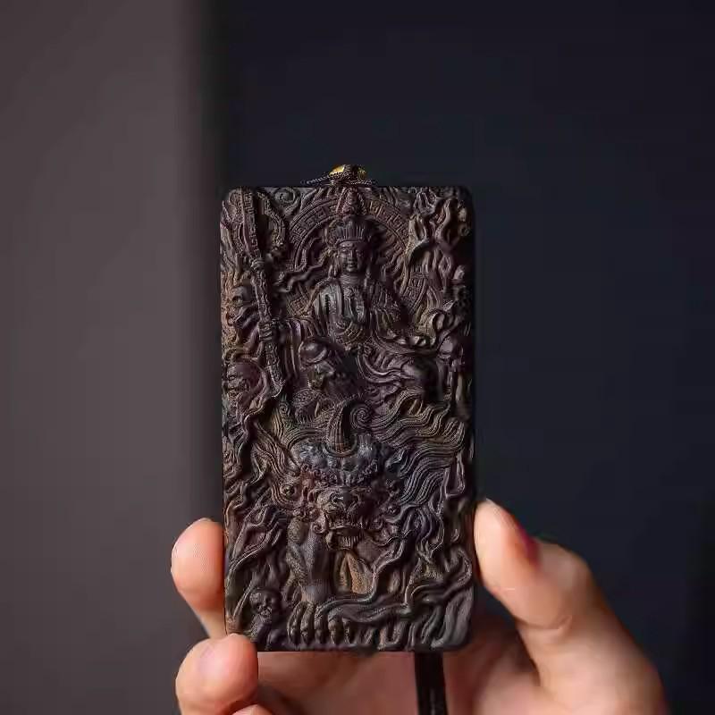 Chengui Zhao Gongming Martial God of Wealth Pendant Necklace – Five Ways God of Wealth Design for Men and Women