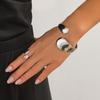 Chic Geometric Metal Jewelry Set Minimalist Bracelets and Rings for Trendsetters