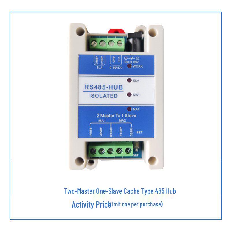 RS485 Industrial Grade 4-Port Hub Repeater with Lightning Protection, Isolated 1-in 4-out Configuration