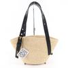 Pristine Handbag Punch-hole Basket Small Basket Bag Black A223BBPX01 Used