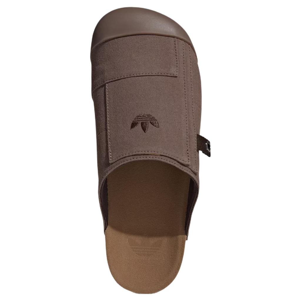 adidas Originals Adimule Slides Versatile Comfortable Rubber Sole Anti-Wear Closed-Toe Slippers Unisex Slippers Dark-Earth-Brown JP9189