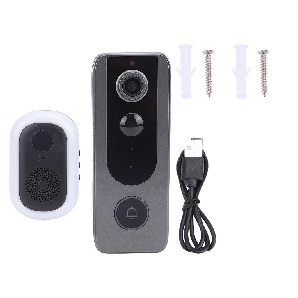 Video Doorbell IP65 Rain Proof HD Wide Angle 2 Way Talk Long Battery Life Wireless Doorbell Camera with APP for Home