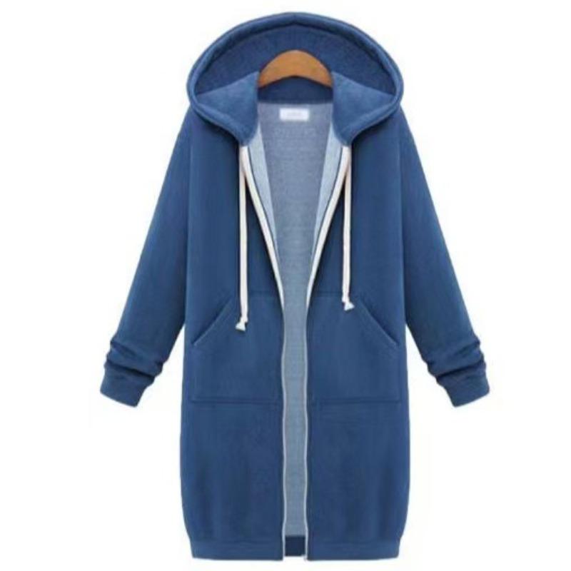Women's Longline Hooded Sweatshirt Long Sleeve Tunic Top Casual Pullover for Fall Winter Comfortable Loungewear