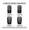 Leather Car Key Case Cover Shell for Toyota Prius Camry Corolla CHR C-HR RAV4  2017 2018 2019 2020 Land Cruiser Prado GT86