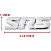 2X SR5 Emblem 4X4 Car Side Fender Rear Tailgate Decal Metal Sticker Badge Suitable for Tacoma (Silver)