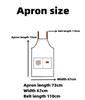 Neue modische Küchenschürzen für Frauen und Männer, Koch-Arbeitsschürze für Grill, Restaurant, Bar, Geschäft, Café, Beauty-Nails-Studios, Uniform
