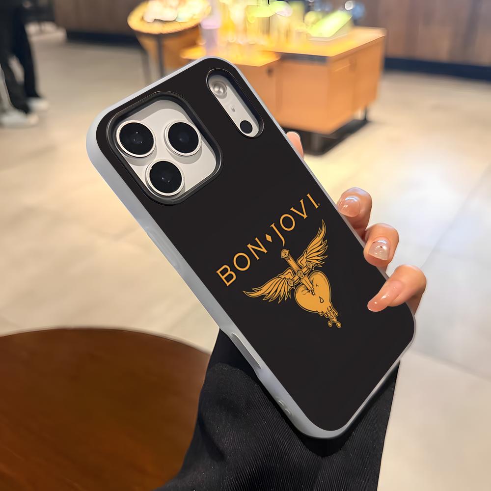Rock Band B-Bon Jovi Forever Phone Case For IPhone 17 Air 16 E 15 14 Plus 13 12 11 Pro Max Jelly 2 In 1 Protective Case