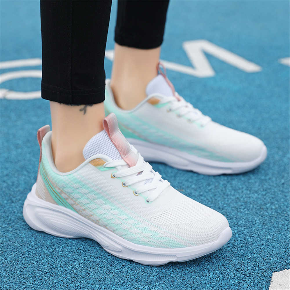 Fashion Height Up Flat-heeled Blue Women's Sports Shoes Casual Women's Transparent Sneakers Clearance Offers Shows Casual Runner