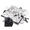Early Education Toys Black and White Puzzle Tail Cloth Book