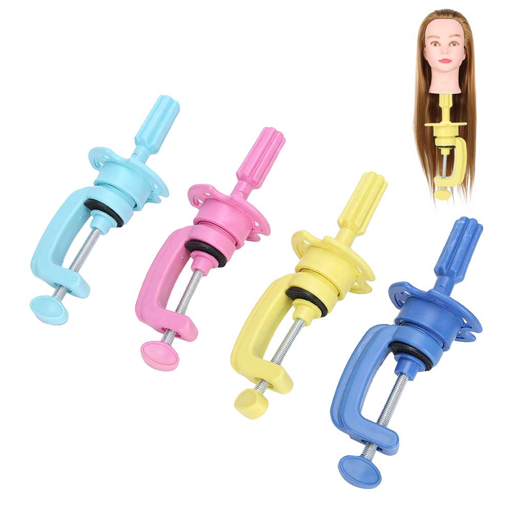 4pcs Wig Head Stand Adjustable Hairdressing False Head Mold Stand Bracket